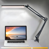 Simple Adjustable Metal Black LED Study Table Lamp Image - 4