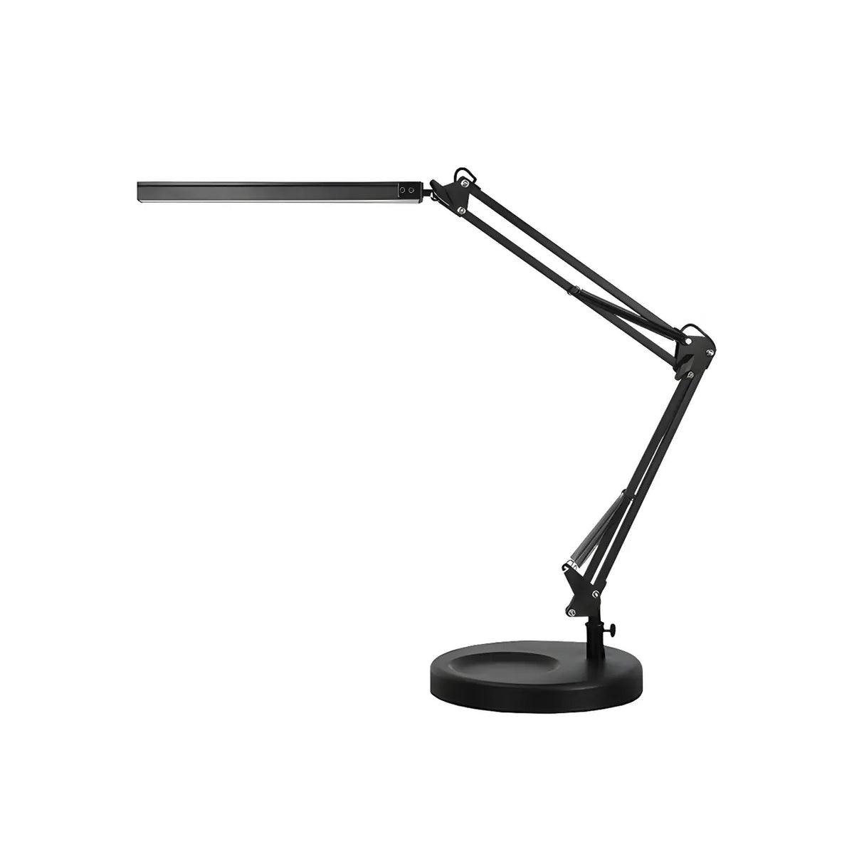 Simple Adjustable Metal Black LED Study Table Lamp Image - 5