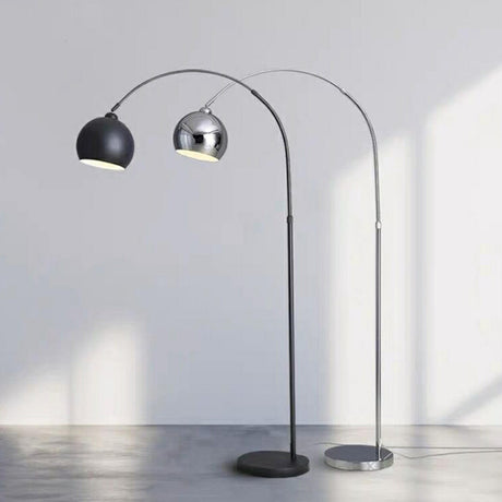 Simple Adjustable Metal Dome Arched Floor Lamps Image - 1