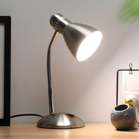 Simple Adjustable Metal Geometric LED Modern Table Lamp Image - 2