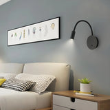 Simple Aluminum Round Small Reading Warm Wall Light Image - 12