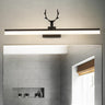 Simple Antler Design Black LED Vanity Mirror Light  Image - 4