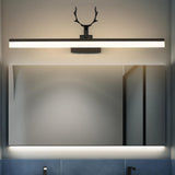 Simple Antler Design Black LED Vanity Mirror Light  Image - 9