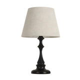 Simple Barrel Fabric Shade Art Conical Base Table Lamp Image - 5