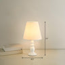 Simple Barrel Fabric Shade Art Conical Base Table Lamp #size