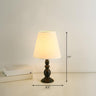 Simple Barrel Fabric Shade Art Conical Base Table Lamp Image - 7