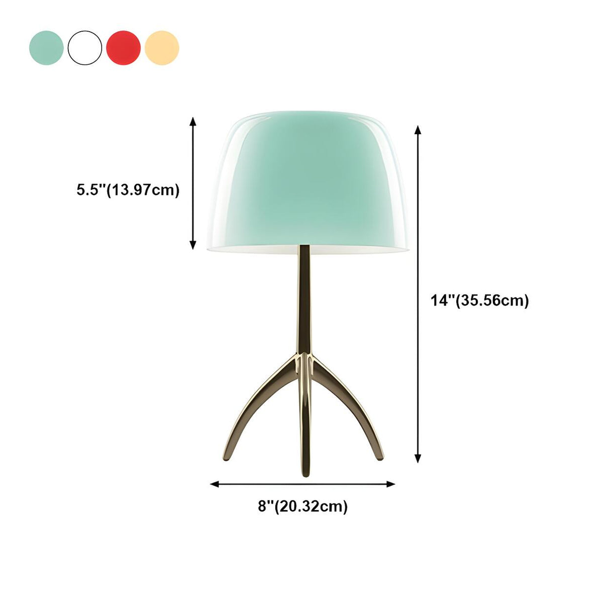 Simple Barrel Shade Metal Triangle Stand Table Lamp 