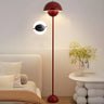 Simple Bedroom Yellow Pod Metal LED Floor Lamp Image - 2