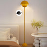 Simple Bedroom Yellow Pod Metal LED Floor Lamp Image - 7