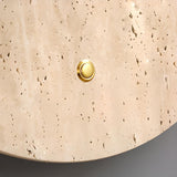 Simple Beige Stone Globe Wall Sconce with Pull Chain Image - 11