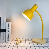 Simple Bell Shape Shade Wooden Base Modern Table Lamp Image - 17