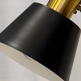 Simple Black Adjustable Bell Shade Metal Table Lamp Image - 9