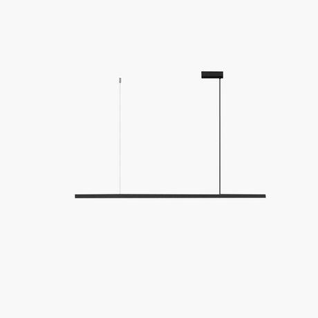 Simple Black Adjustable Linear Island Hanging Light Image - 2