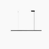 Simple Black Adjustable Linear Island Hanging Light Image - 3