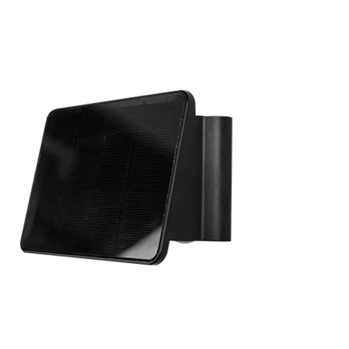 Simple Black Angular Metal Outdoor Solar Wall Light Image - 9