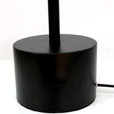 Simple Black Cylinder Base Glass Ball Shade Table Lamp Image - 14