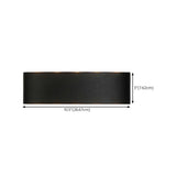 Simple Black Geometric External LED Metal Wall Lamp Image - 23