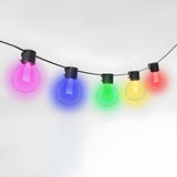 Simple Black Globe Bulb Festive LED String Lights Image - 6