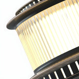 Simple Black LED Cylindrical Metal Outdoor Post Lamp Image - 8