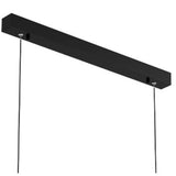 Simple Black Linear Adjustable Island Pendant Light Image - 8