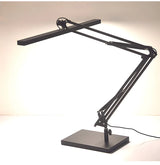 Simple Black Linear Adjustable Metal Arm Table Lamp Image - 4