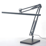 Simple Black Linear Adjustable Metal Arm Table Lamp Image - 6