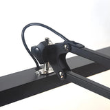 Simple Black Linear Adjustable Metal Arm Table Lamp Image - 7