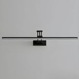 Simple Black Linear Adjustable Vanity Light Fixture Image - 14