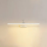 Simple Black Linear Adjustable Vanity Light Fixture Image - 3