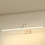 Simple Black Linear Adjustable Vanity Light Fixture Image - 6