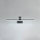 Simple Black Linear Adjustable Vanity Light Fixture Image - 7