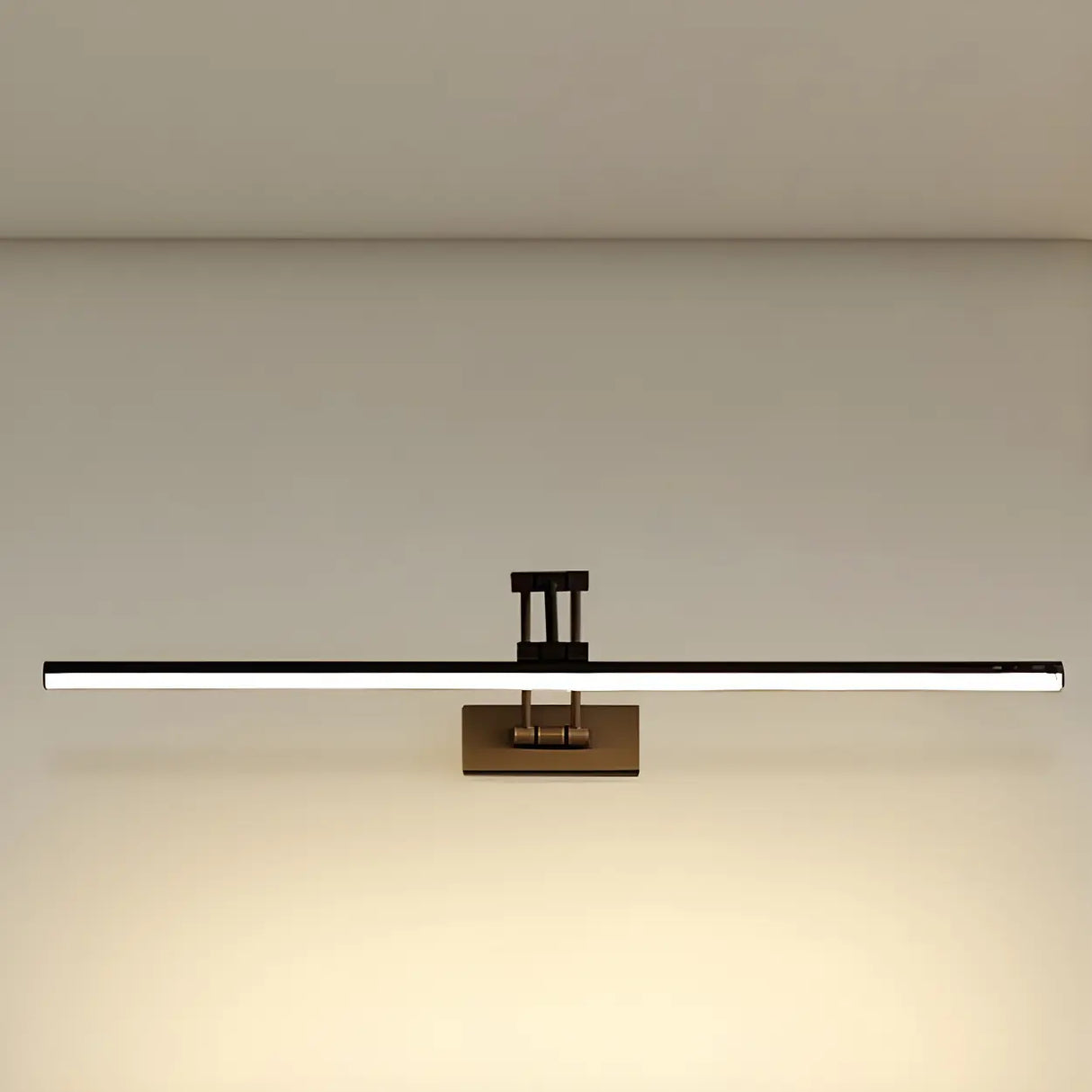 Simple Black Linear Adjustable Vanity Light Fixture Image - 8