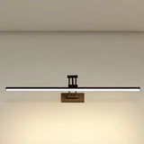 Simple Black Linear Adjustable Vanity Light Fixture Image - 8