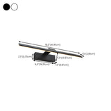 Simple Black Linear LED Bathroom Vanity Light Fixture #size