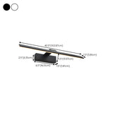 Simple Black Linear LED Bathroom Vanity Light Fixture Image - 16