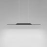 Simple Black Linear Metal LED Island Ceiling Light Image - 4