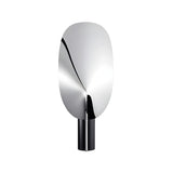 Simple Black Metal Base Leaf Shape Decor Table Lamp Image - 7