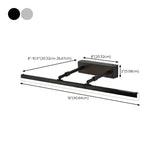 Simple Black Rectangular LED Bathroom Vanity Light Image - 17