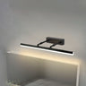 Simple Black Rectangular LED Bathroom Vanity Light Image - 6