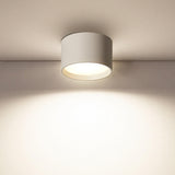 Simple Black White Cylinder Flush Mount Ceiling Light Image - 39