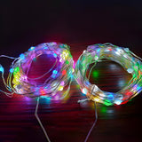 Simple Bluetooth Orb Christmas Tree Decor String Light Image - 10