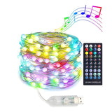 Simple Bluetooth Orb Christmas Tree Decor String Light Image - 5