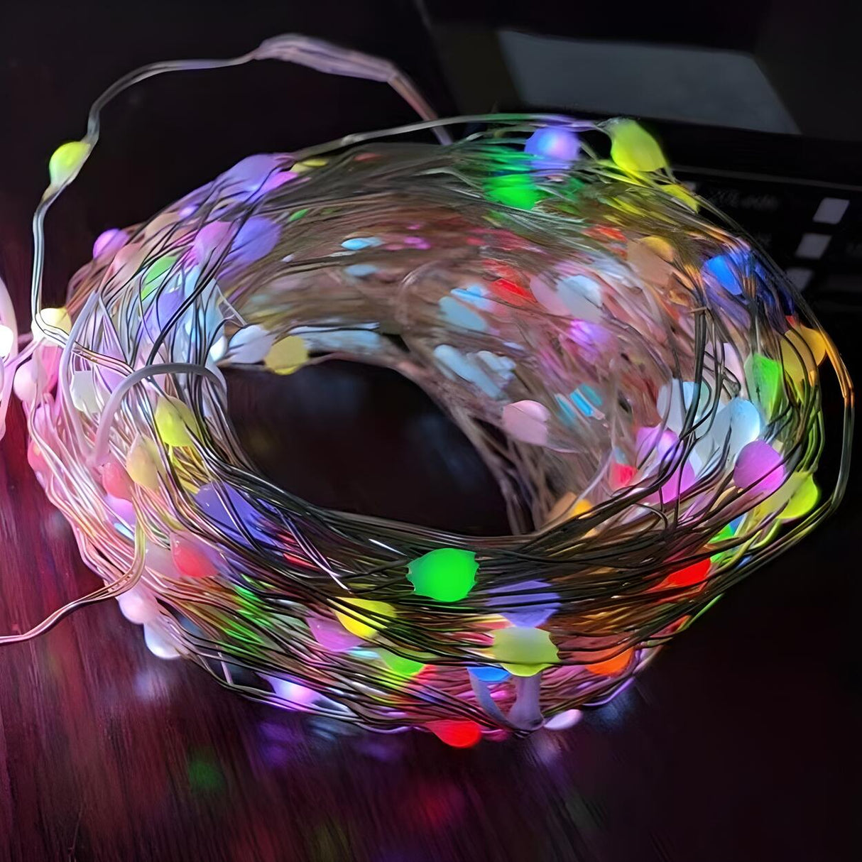 Simple Bluetooth Orb Christmas Tree Decor String Light Image - 9