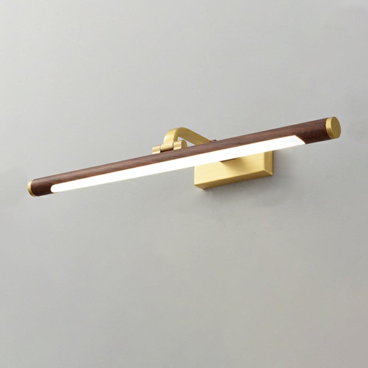 Simple Brass Linear Adjustable Vanity Mirror Light  Image - 2