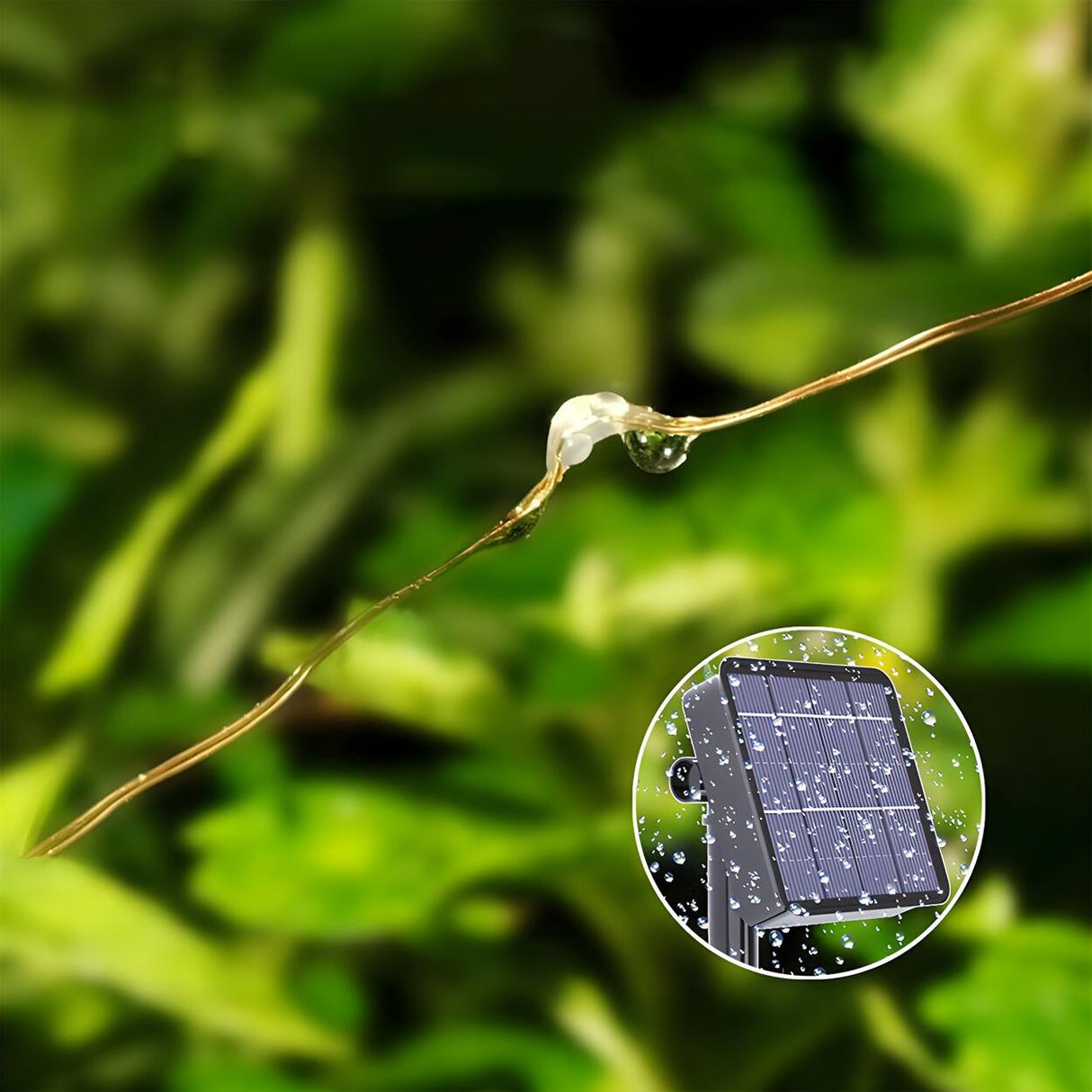 Simple Christmas Solar-Powered Fairy String Lights Image - 4