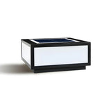 Simple Classic Solar Cube Outdoor Table Lamp Black Image - 7