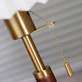 Simple Classic Umbrella-Shaped Brass Base Table Lamp Image - 8