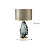 Simple Column Shade Artistic Glass Base Table Lamp #size