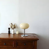 Simple Contemporary Glass Ball Metal Base Table Lamp Image - 6