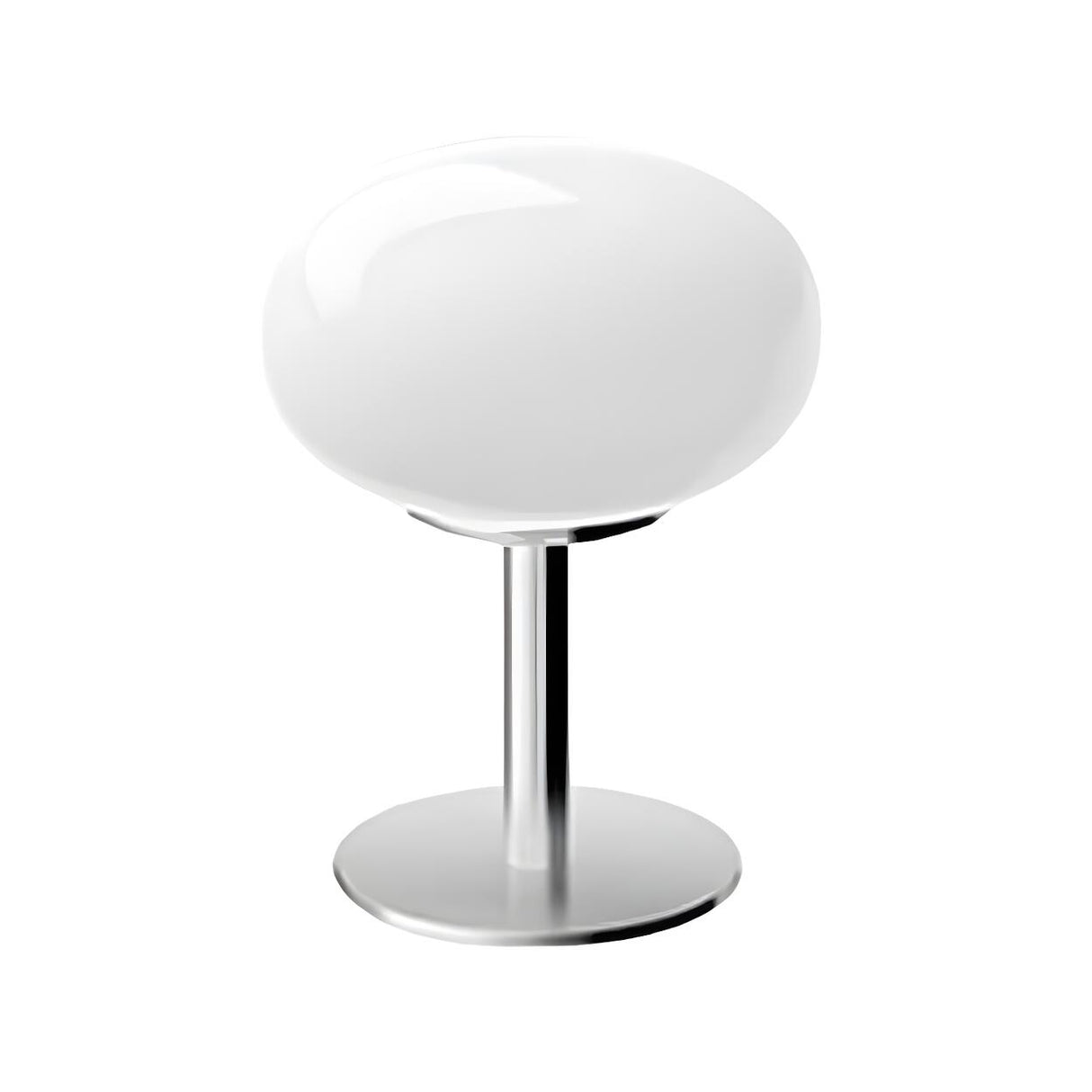 Simple Contemporary Glass Ball Metal Base Table Lamp Image - 7